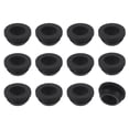 thumbnail image 1 of 12Pcs Rubber Grommets, Mount Dia 12mm ID 9mm Snap Firewall Hole Plug, Anti-Scratch Hole Cover Plug for Electrical Box Cable Wiring, Black, 1 of 7