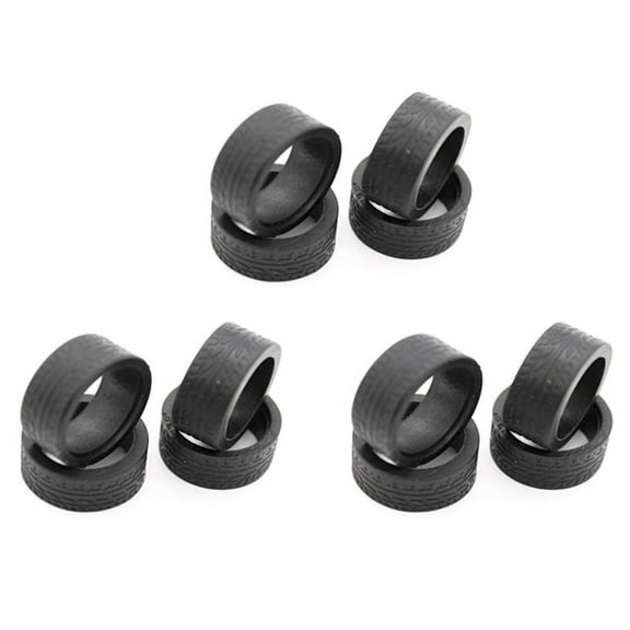 12Pcs Rubber Tyre Tires Wheel for K969 K989 P929 Iw04M Iw02 Mini-Z Mini-D Mini-Q 1/28 RC Drift Racing Car