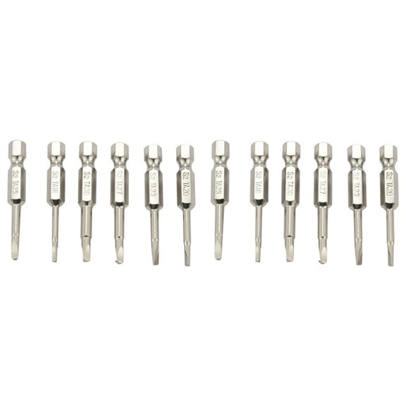 12Pcs S2 Steel Triangular Screw Bits Magnetic Screwdriver Bit Anti Slip Triangle Screw 1.8/2/2.3/2.5/2.7/3 mm