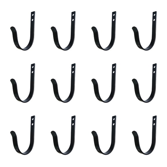 12Pcs Screw in Metal Hanger Wall Mounted Coat Hook Towel Hanger Wall Clothes Hanger