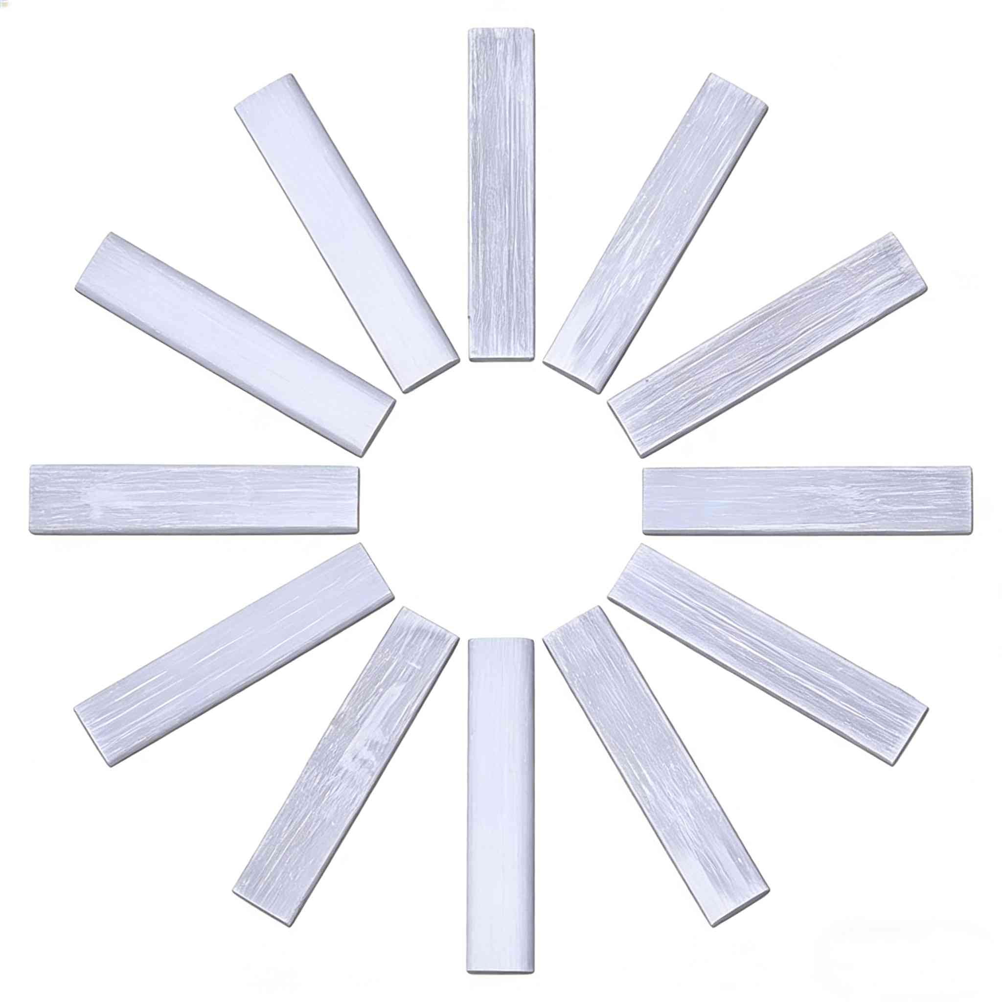 12Pcs Selenite Crystal Sticks, 4" Crystals and Healing Stones Crystal ...