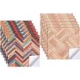 thumbnail image 1 of 12Pcs Self Adhesive PVC Dollhouse Accessories Waterproof Miniature Wall Stickers Mixed Color Wallpaper and Flooring Dollhouse Rugs 3.9"x3.9" for DIY, 1 of 6