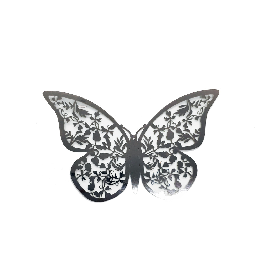 12Pcs/Set 3D Indigo Hollow Butterfly Wall Sticker Decoration Living