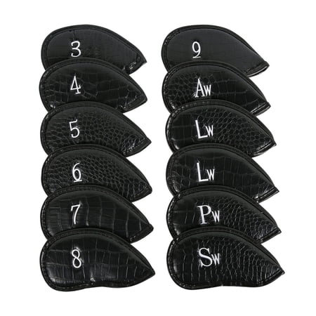 12Pcs/Set Golf Iron Covers for Golf Clubs Easy to Remove Head Protector Golf Driver Head Protective Cover Putter Cover Universal for Men