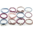 thumbnail image 1 of 12Pcs/Set Korean Womens Elastic Ponytail Holder Rope Hair Tie Ring Hairband Band, 1 of 5