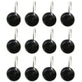 12Pcs/Set Rhinestone Decorative Shower Curtain Hooks Rings Proof