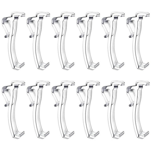 12Pcs/Set Valance Blind Clips 2.5 Inch Horizontal Blinds Parts Replacements Plastic Clear Curtain Shades Decorative Accessories