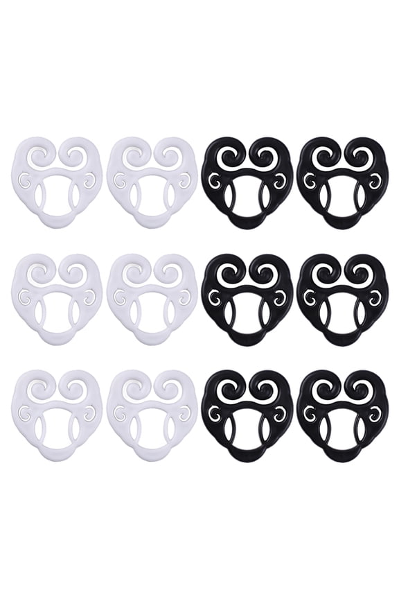12Pcs Shirt Cinch Clip 2 Colors Plastic T-Shirt Cinch Clip