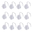 thumbnail image 1 of 12Pcs Shor Curtain Hooks Rose Flor Resin Hanger Holder Slide Bathhroom Decoration Gift White, 1 of 9