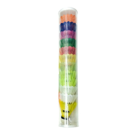 12Pcs Shuttlecock Foam Head Colorful Badminton for Game Sports Entertainment Random Color Shuttlecock Set