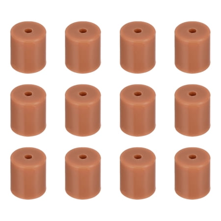 12Pcs Silicone Bed Mounts 3D Printer Heat Bed Silicone Leveling Column Silicone Buffer 18mm for 3D Brown