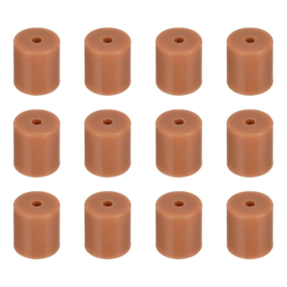 12Pcs Silicone Bed Mounts 3D Printer Heat Bed Silicone Leveling Column Silicone Buffer 18mm for 3D Brown