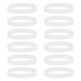 thumbnail image 1 of 12Pcs Silicone Rubber Bands Non-slip 4 Inch Flat for Books, White, 1 of 6