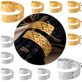 thumbnail image 1 of 12Pcs Silver/Golden Dinner Napkins Rings Set Napkin Rings Bulk Fall Dinner Table Decor Napkin Holder for Table Setting Decor Napkin Holder Ring Holder for Wedding Decorations Kitchen, 1 of 7