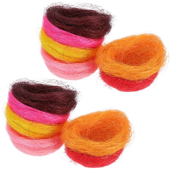 Alasum 12pcs Faux Bird Nest Decorative Bowl for Snacks, Eggs, Home Display