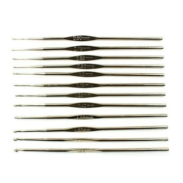 12Pcs Single Head Iron Crochet Set Of Metal Crochet Hand Knitting Tools