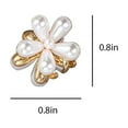 thumbnail image 1 of 12Pcs Small Mini Pearl Claw Clips Hair Accessories，with Flower Design, Hair Pins Cute Bangs Clips Flower Sweet Artificial Clips Decorative Hair Accessories for Women Girls Wedding, 1 of 8