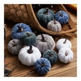 thumbnail image 1 of 12Pcs Small Rustic Velvet Pumpkins Decorative Pumpkins Foam Pumpkins for Fall Thanksgiving Halloween Table Centerpiece Decor, 1 of 7