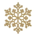 thumbnail image 1 of 12Pcs Snowflakes Christmas Ornaments - 4'' Glittered Snowflakes Decorations Christmas Hanging Snowflake Decorations for Winter Christmas Tree Decorations Craft Snowflakes(Gold2,3.9x3.9"), 1 of 9