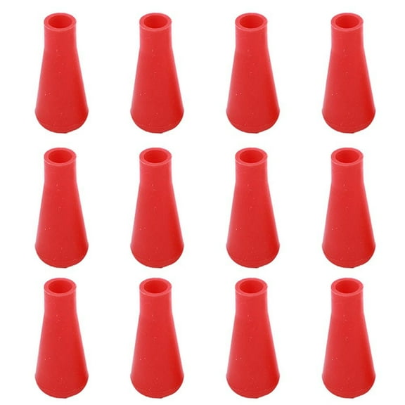 12Pcs Soft Silicone Arrow Cover Target Tips Game Practice Points 12Pcs Red Fangkenuo