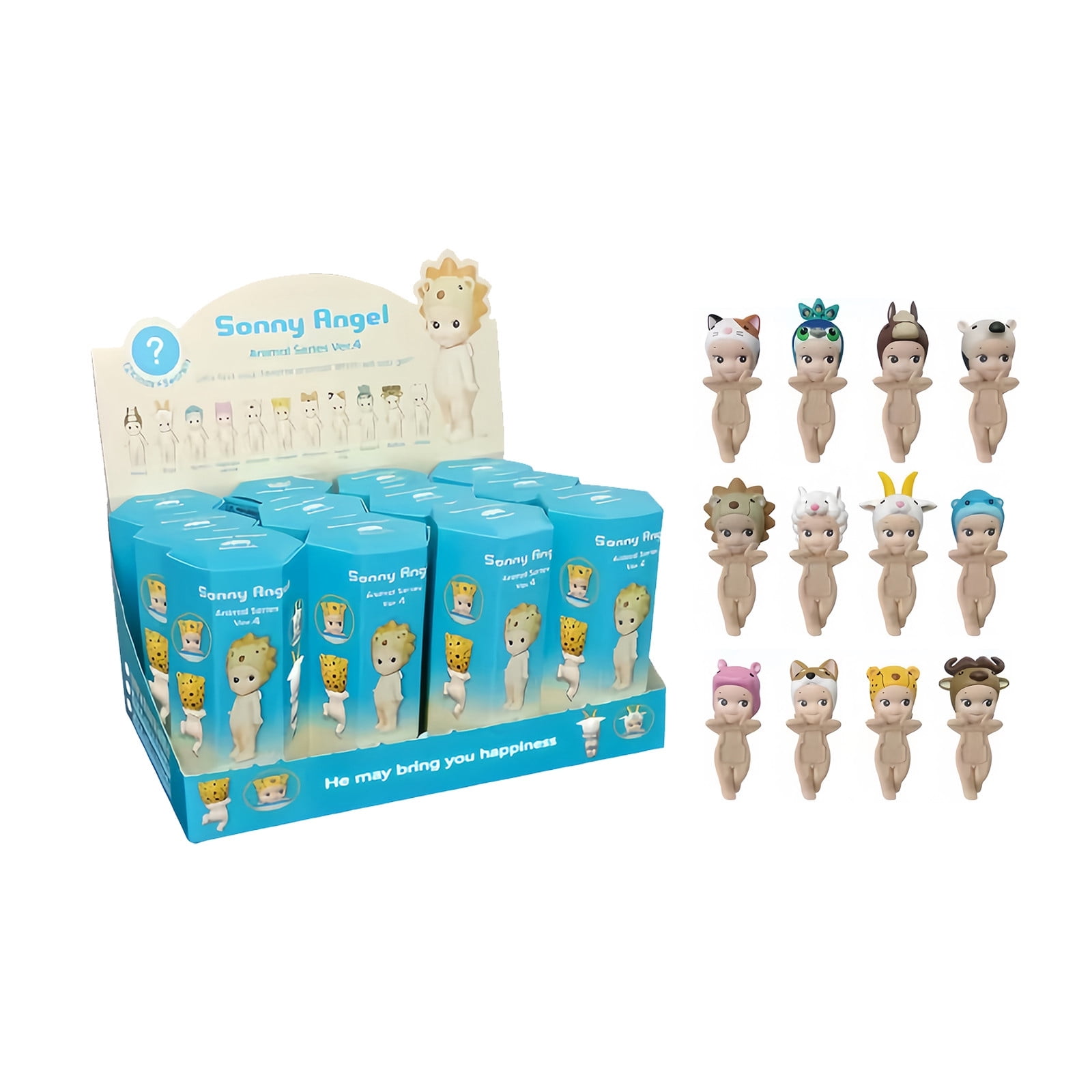 12Pcs Sonny Angel Animal 4 Series Original Mini Figure Limited