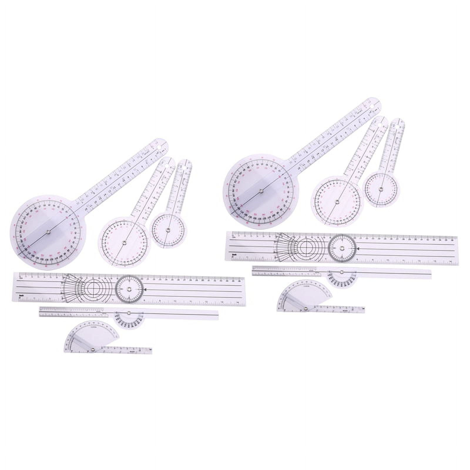 12Pcs Spinal Ruler Spinal Finger Goniometer Protractors Multi-Ruler ...