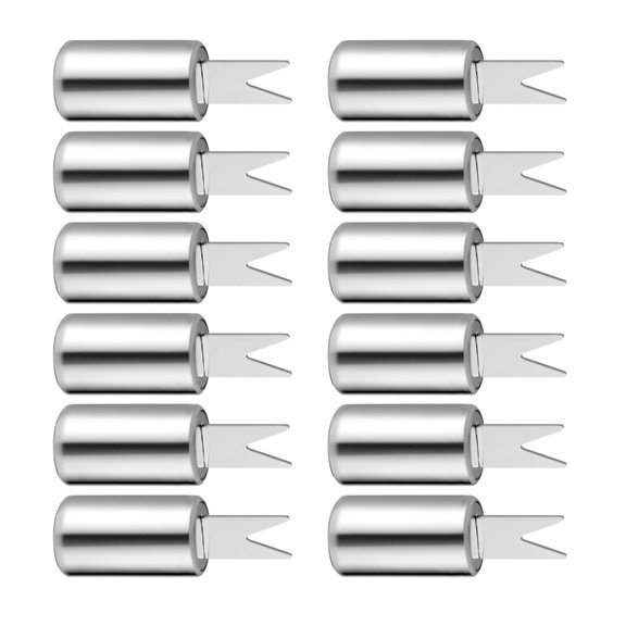12Pcs Stainless Steel Corn Cobs Fork Skewers for Barbecue Picnics and Camping