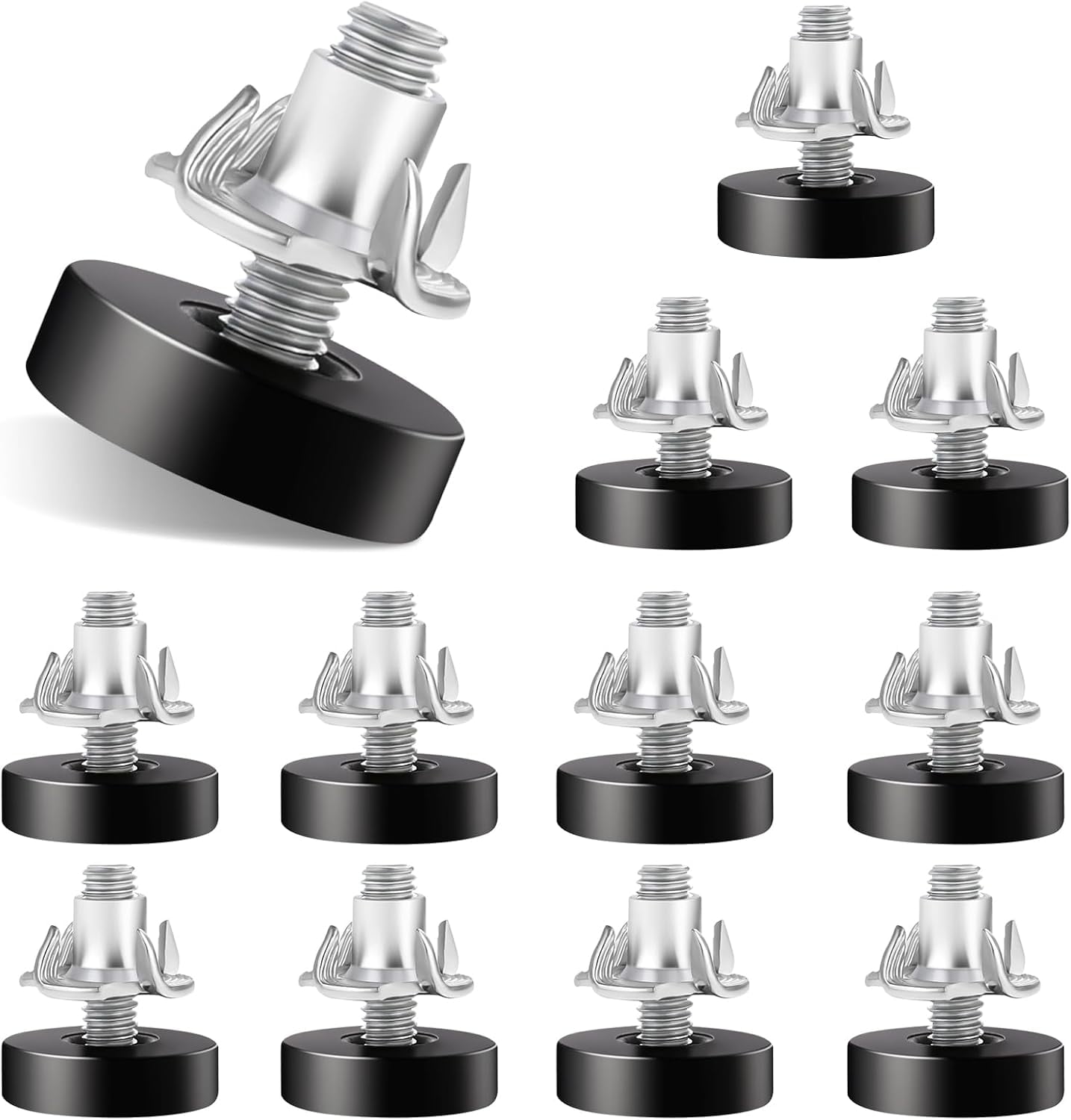 12Pcs Stainless Steel Patio Furniture Leveling Feet 1/420 Adjustable