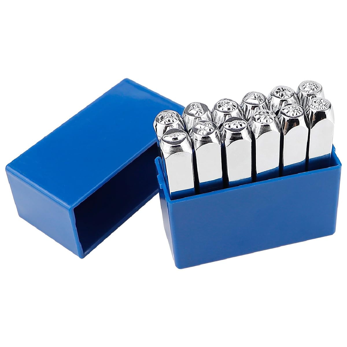 Punch Set Metal Ring Stamping Kit 12Pcs Stamps Punch Set Metal