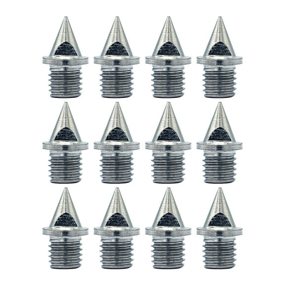 12Pcs Steel Track Spikes Cross Country Spikes Pyramid Spikes Golf Spikes Replacement Shoe Spikes for Track, Sports, Climbing