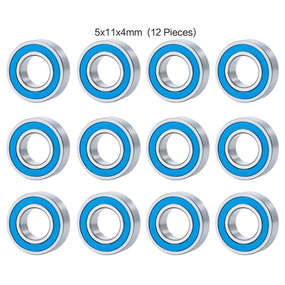 12Pcs Steel Wheel Hubs Bearing Kit for Tamiya Frog RC Car Truck Model Upgrade Accessories