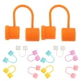 thumbnail image 1 of 12Pcs Straw Protectors Colored Plugs Reusable Cover Caps Silicone Tip Covers, 1 of 6