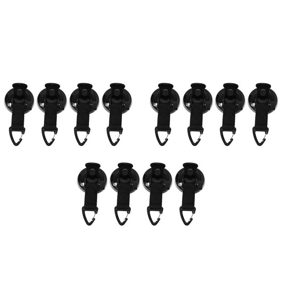 12Pcs Suction Cup Anchor Securing Hook Tie Down,Camping Tarp As Car Side Awning, Pool Tarps Tents Securing Hook