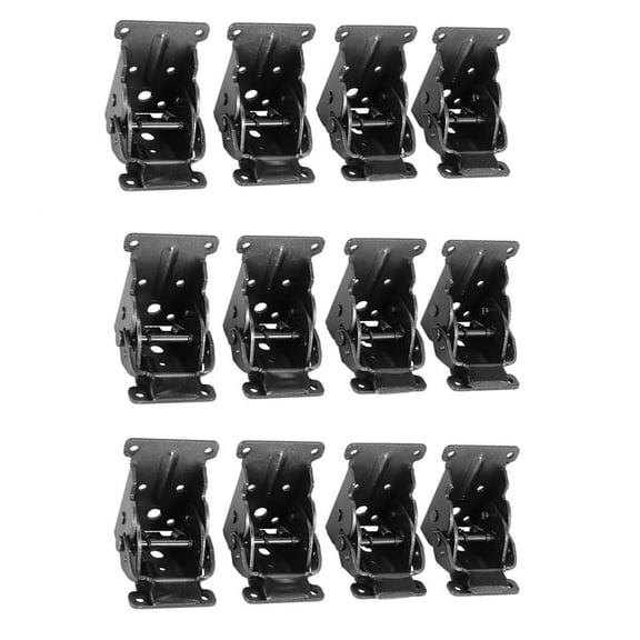 12Pcs Support Frame Self-Locking Hinge Table Leg Fittings and Gussets - for Folding Legs Folding Workbench