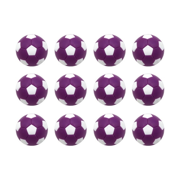 12Pcs Table Soccer Foosballs Replacements Foosballs Table Balls Enduring Tabletop Game Small Football Table Soccer Balls