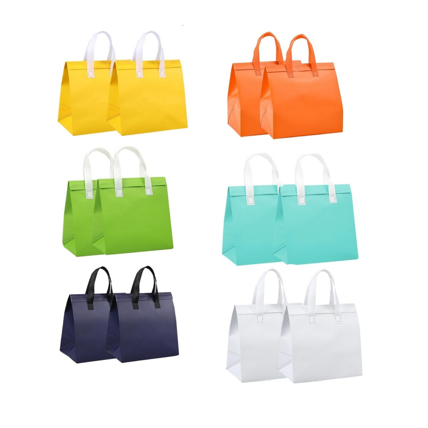 12Pcs Insulated Take Away Bags Disposable Cooler Bag Thermal