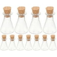 12Pcs Tiny Glass Jars Miniature Wishing Bottles Decorative Glass