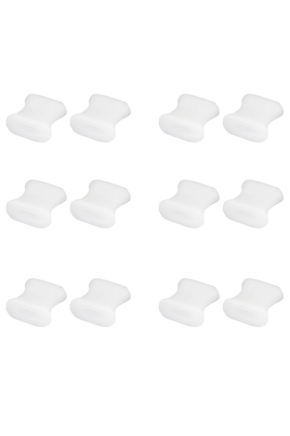 12Pcs Toe Separators to Straighten Overlapping Toes,Soft Gel Big Toe Splitters corrector for Bunion and Hammer Toe