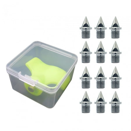 12Pcs Track s Replacement s Field Sprinting High Jump Portable with Wrench Alloy Steel s for Track Shoes 6.4mm