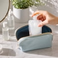 thumbnail image 1 of 12Pcs Transparent Portable Fluid Packing Bags,New Travel Size Refillable Empty Squeeze Pouch, Premium Clear Travel Pouches for Toiletry, Lotion Shampoo Shower Gel Squeezable Bags (50ml), 1 of 5
