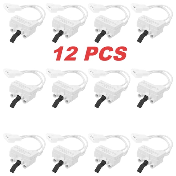 Fkszll 12PCS 3406107 Dryer Door Switch for Whirlpool Maytag Kenmore Dryers Replaces Part Numbers 3406109 3405100 3405101 3406100 3406101 Can Solve the Problem of No Rolling and No Heat Generation