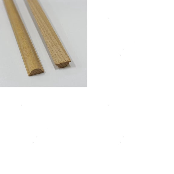 12Pcs Unfinished 3D Decorative Wood Trim Molding Wooden Craft Sticks 15.7 Inch for Home Wall Cabinet Shelf Window Frame Edges
