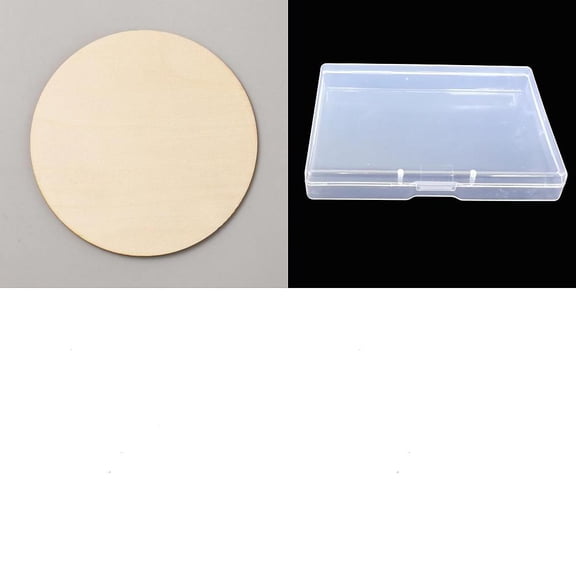 12Pcs Unfinished Blank Wooden Slices for Painting Arts Pyrography Home Decoration Flat Round 10x0.2cm