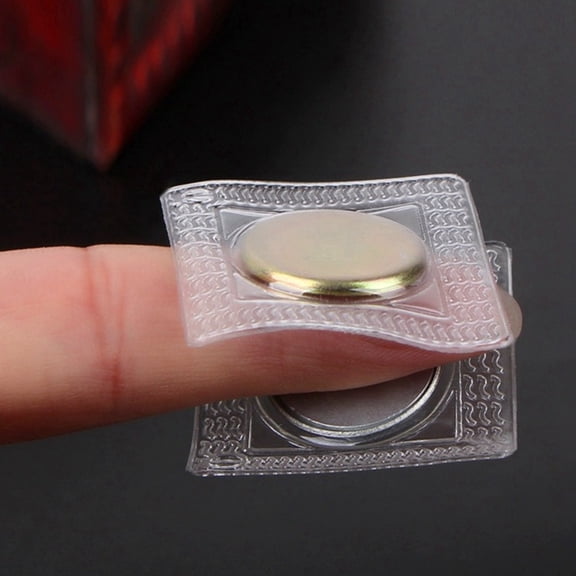 12Pcs Universal Strong Magnetic Pvc Magnet Buttons Bag Hidden Clasps Clothing Invisible Curtain Snaps Rubber Coated Magnets Snap Accessory
