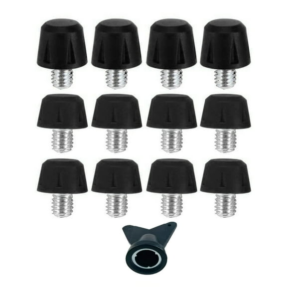12Pcs Universals 6mm Thread Football Shoe Studs Replacement Soccer Cleats Football Boot Spikes for Soccer Shoe Enduring