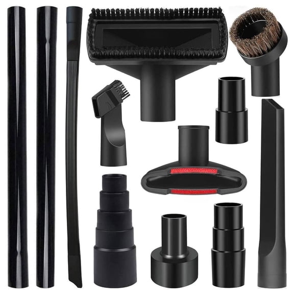 12Pcs Vacuum Connector Set Universals Vacuum Attachments Kits for Dry Wet Debris Removal and Secure Attachment