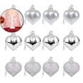 thumbnail image 1 of 12Pcs Valentines Heart Shaped Ornaments - Valentines Heart Decorations - Heart Shaped Baubles - Romantic Christmas Valentines Tree Hanging Decorations, 1 of 7