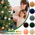 thumbnail image 1 of 12Pcs Velvet Christmas Balls Christmas Tree Decorations, Solid Color Velvet Christmas Ornaments Balls, Flocked Christmas Velvet Ornaments for Christmas Tree Decoration, 1 of 6