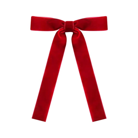 12Pcs Velvet Ribbon Bows Christmas Tree Decorations,5.1 x 7.1 in Vintage Xmas Ornaments for Tree Home Party Front Door Wreath Garland Holiday Decor