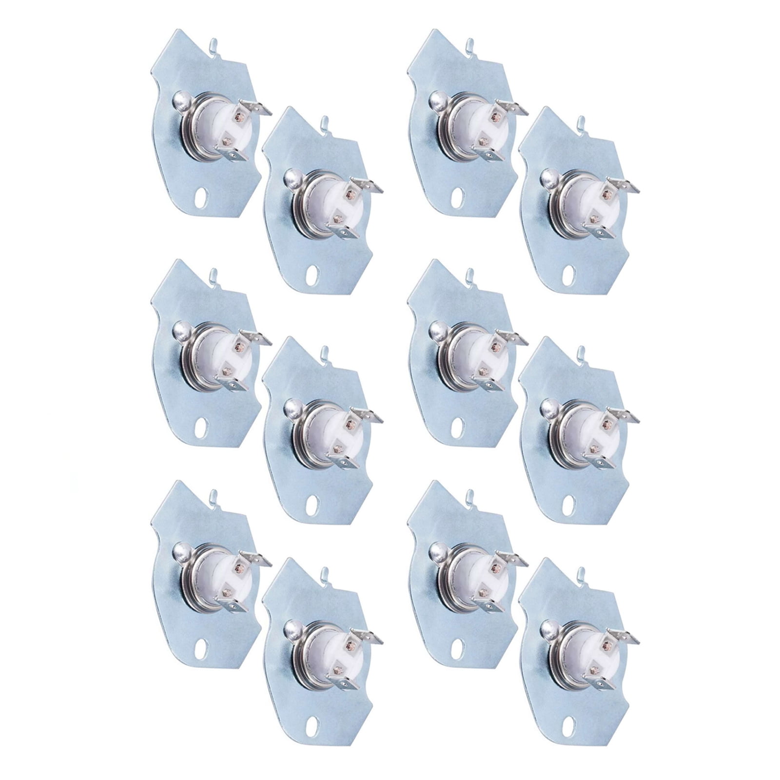 12Pcs Versatile Thermal Fuse Set for Whirlpool Dryers Multiple Brands & Models